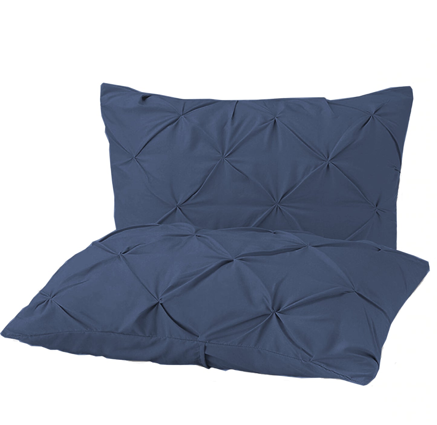 Pintuck Duvet Set 100% Cotton Quilt Cover Single Double King Super King Size Pintuck Bedding - seventhstitch
